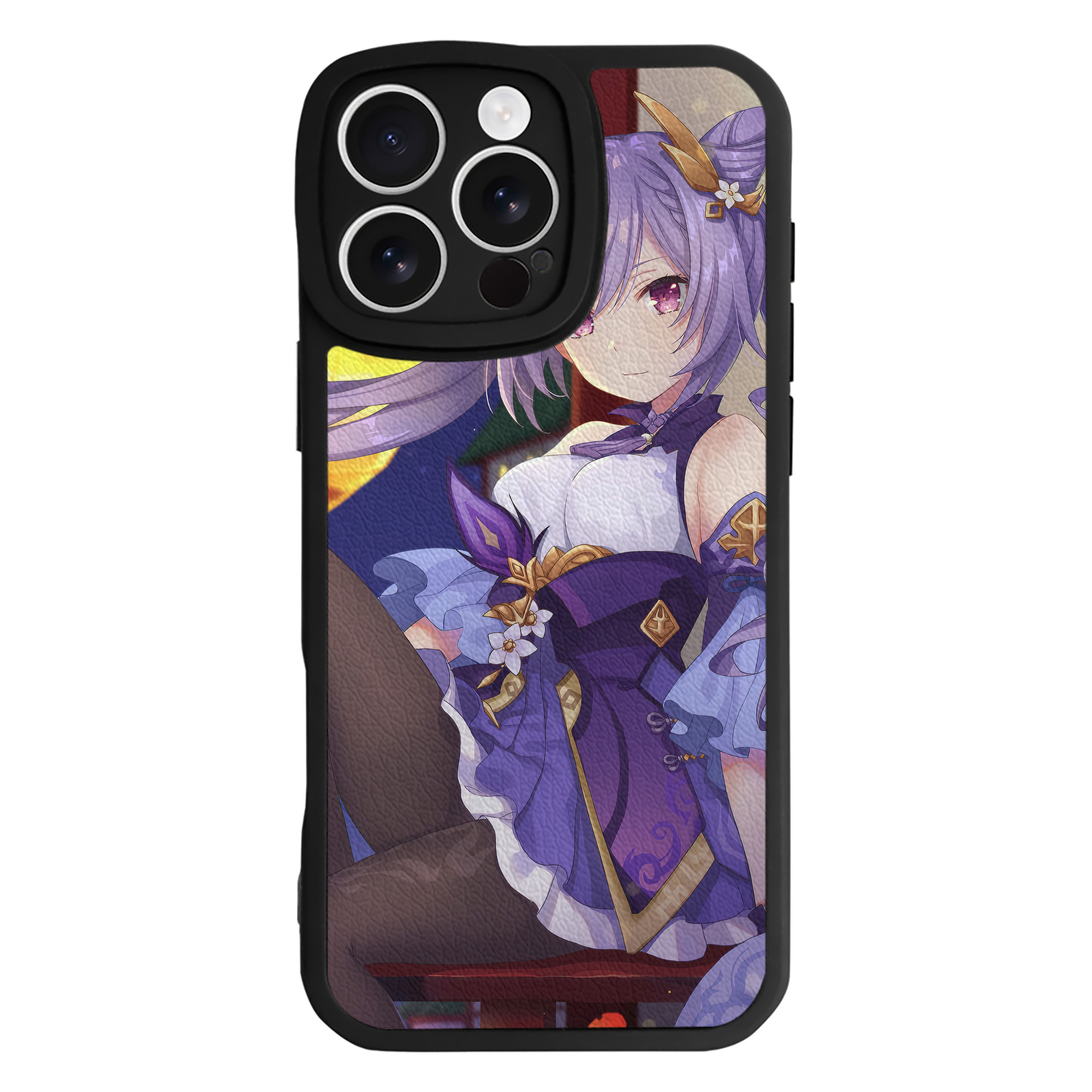 げんし神 genshin 【iPhone 16シリーズ対応】シリコンスマホケース（レザー調） 材質：シリコン